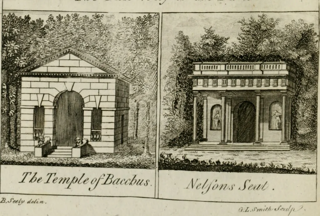An illustration from Stowe : a description of the house and gardens of the most noble and puissant prince, George Grenville Nugent Temple, Marquis of Buckingham, Earl Temple, Viscount and Baron Cobham .., 1788, leaf 21