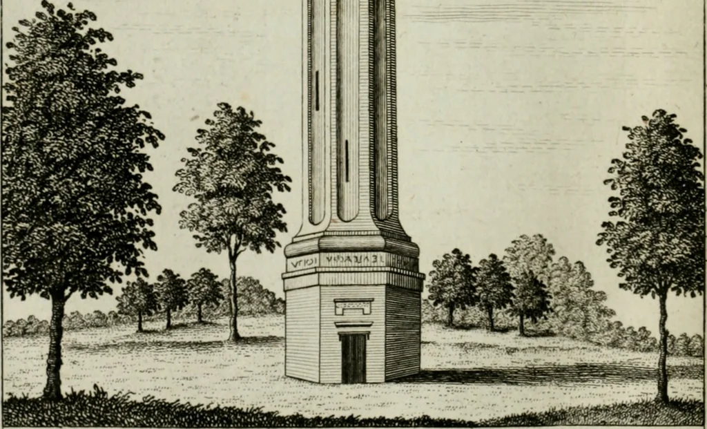 An illustration from Stowe : a description of the house and gardens of the most noble and puissant prince, George Grenville Nugent Temple, Marquis of Buckingham, Earl Temple, Viscount and Baron Cobham .., 1788, leaf 53