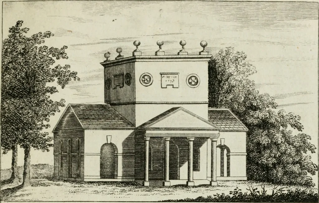An illustration from Stowe : a description of the house and gardens of the most noble and puissant prince, George Grenville Nugent Temple, Marquis of Buckingham, Earl Temple, Viscount and Baron Cobham .., 1788, leaf 60