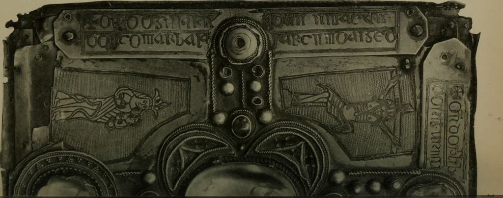 An illustration from The Stowe missal, ms. D II 3 in the library of the Royal Irish Academy, Dublin, 1906, leaf 65