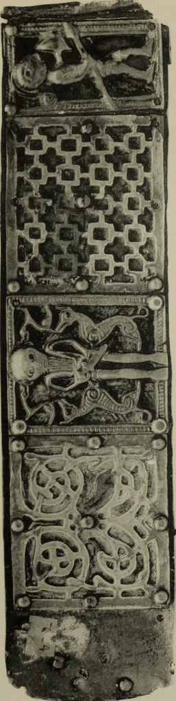 An illustration from The Stowe missal, ms. D II 3 in the library of the Royal Irish Academy, Dublin, 1906, leaf 76