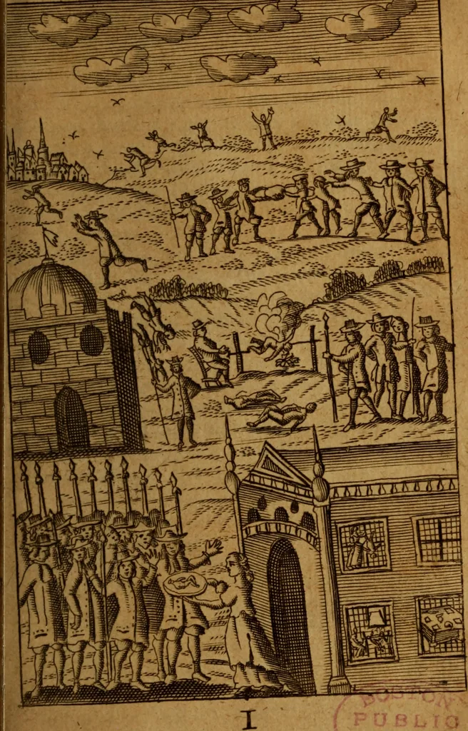 An illustration from The strange and prodigious religions, customs, and manners of sundry nations ..., 1688, leaf 184