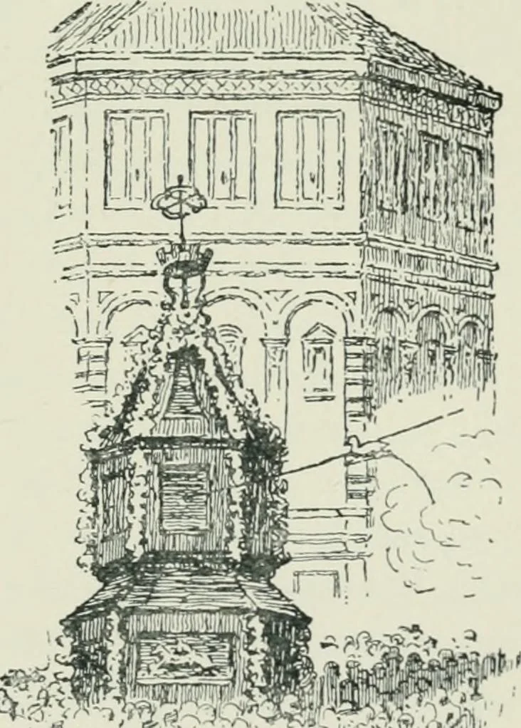 An illustration from Strange survivals : some chapters in the history of man, 1892, leaf 136