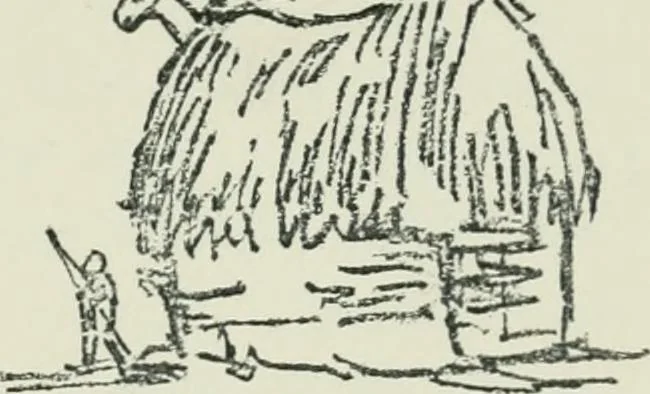 An illustration from Strange survivals : some chapters in the history of man, 1892, leaf 50