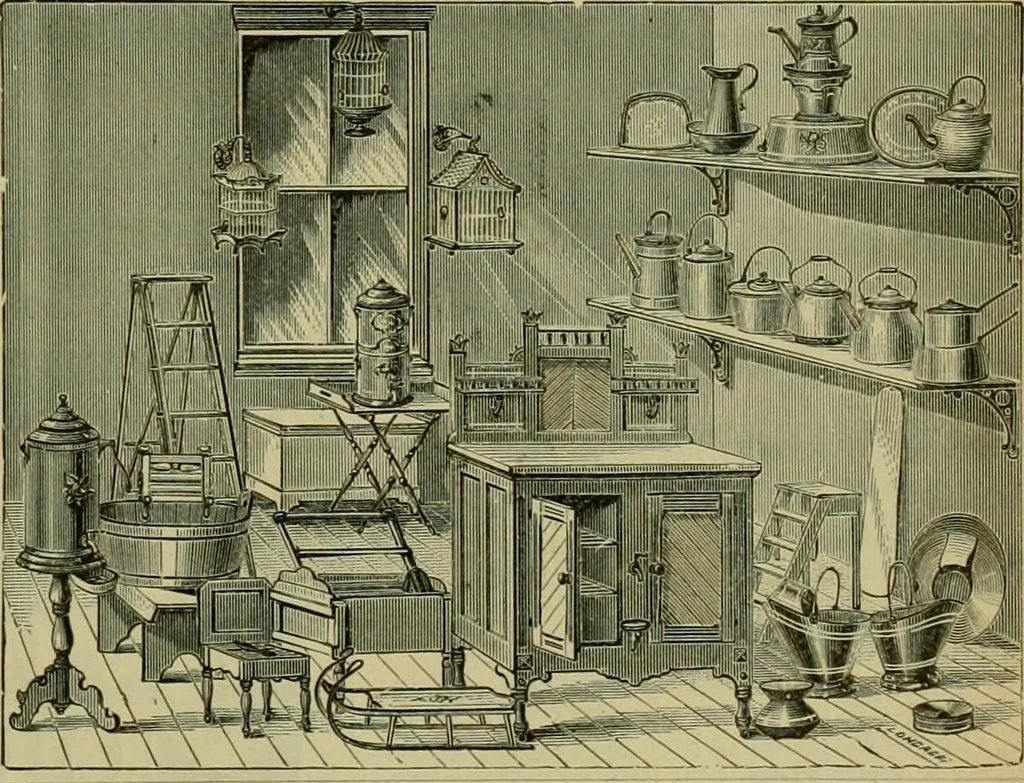 An illustration from Strawbridge & Clothier's quarterly, 1882, leaf 200