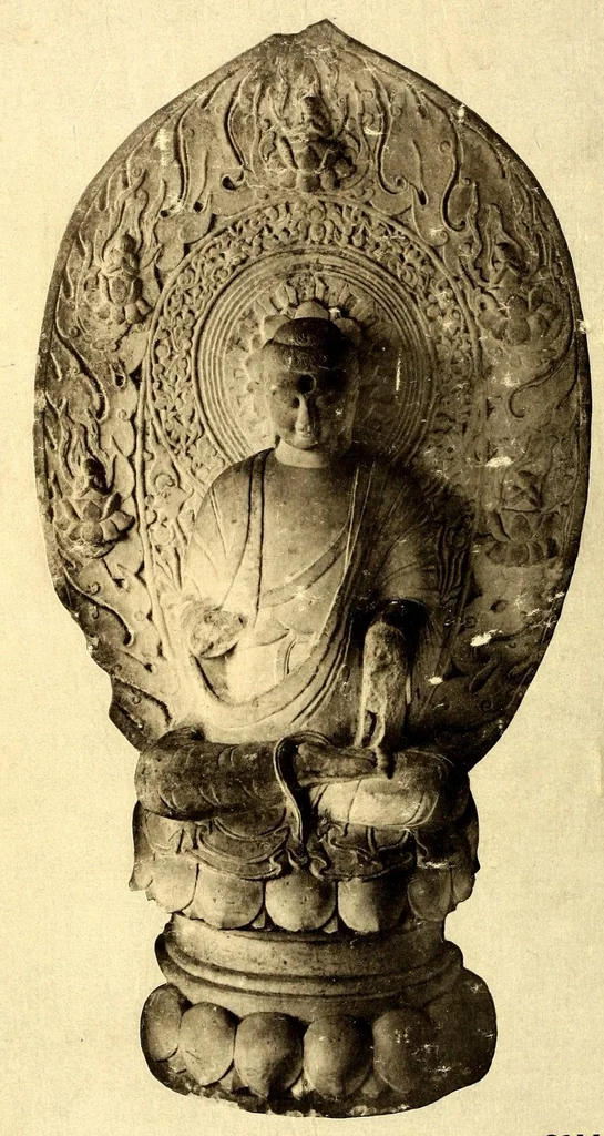 An illustration from Strehlneek Shi shozohin tenkan, leaf 1