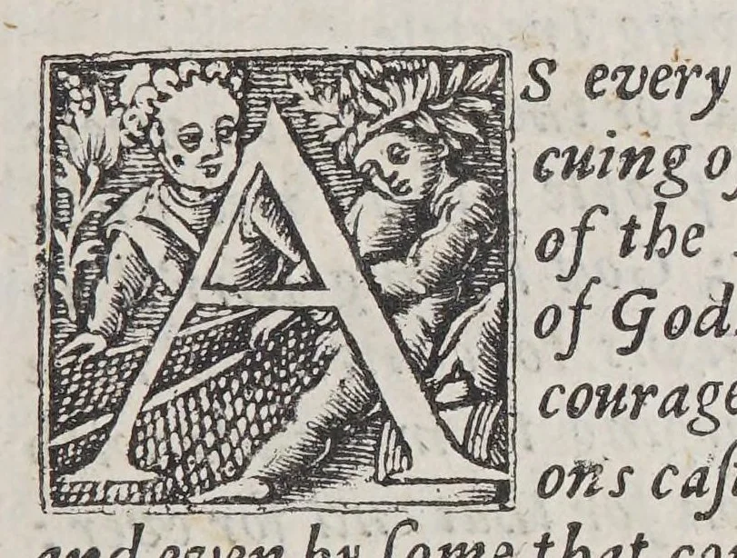An illustration from Strength out of weaknesse; or A glorious manifestation of the further progresse of the Gospel among the 1ndians [sic] in New-England., 1652, leaf 19