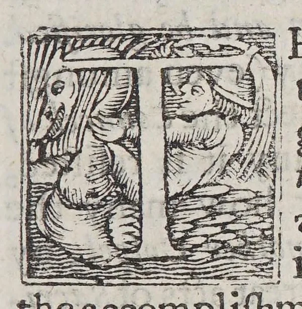 An illustration from Strength out of weaknesse; or A glorious manifestation of the further progresse of the Gospel among the 1ndians [sic] in New-England., 1652, leaf 13