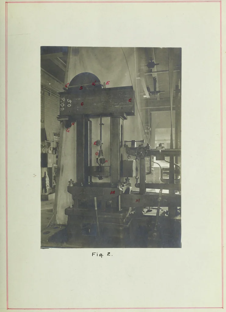 An illustration from Stresses in wire ropes bent over sheaves, 1910, leaf 22