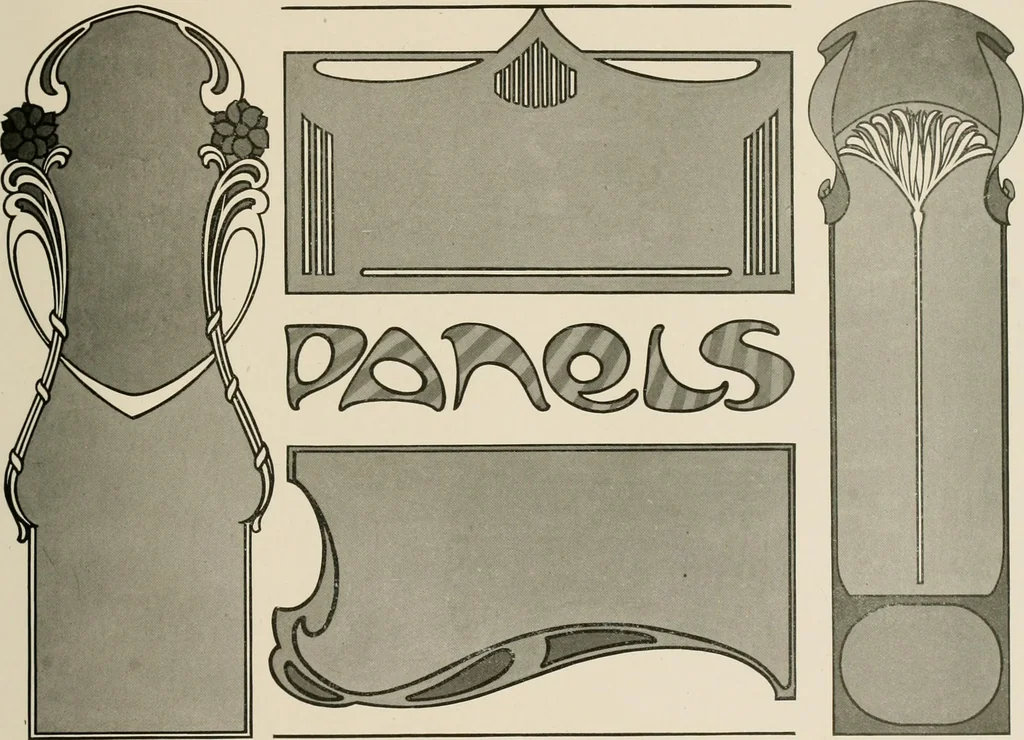 An illustration from Strong's book of designs; a masterpiece of modern ornamental art, 1917, leaf 110
