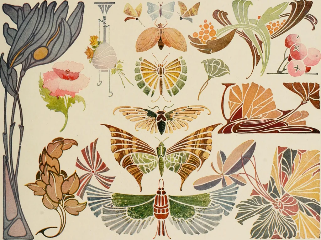 An illustration from Strong's book of designs; a masterpiece of modern ornamental art, 1917, leaf 136
