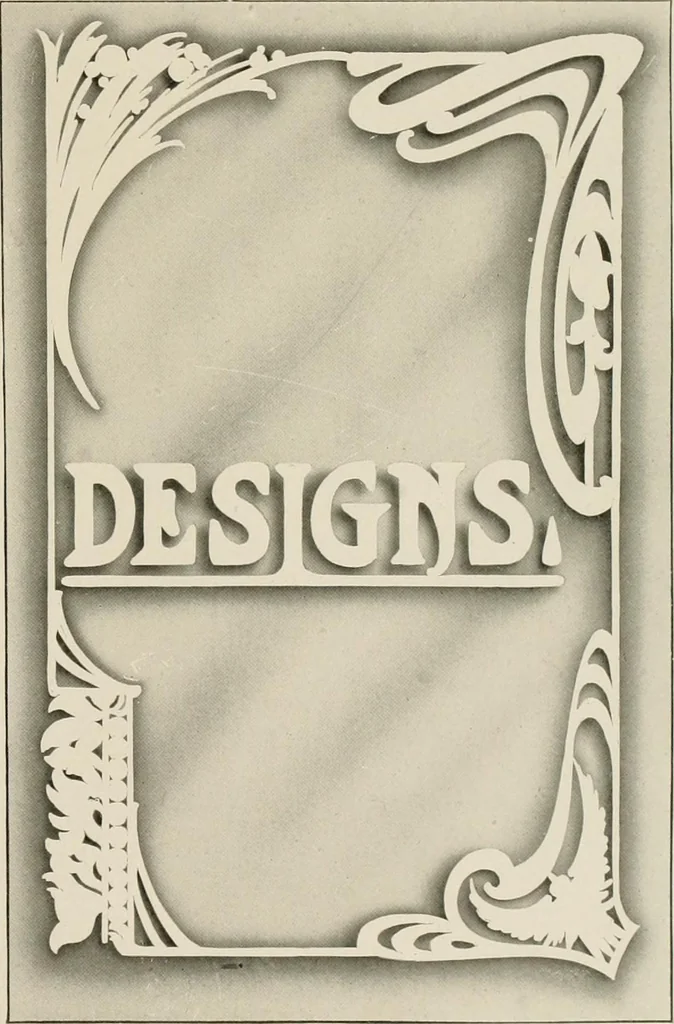 An illustration from Strong's book of designs; a masterpiece of modern ornamental art, 1917, leaf 44