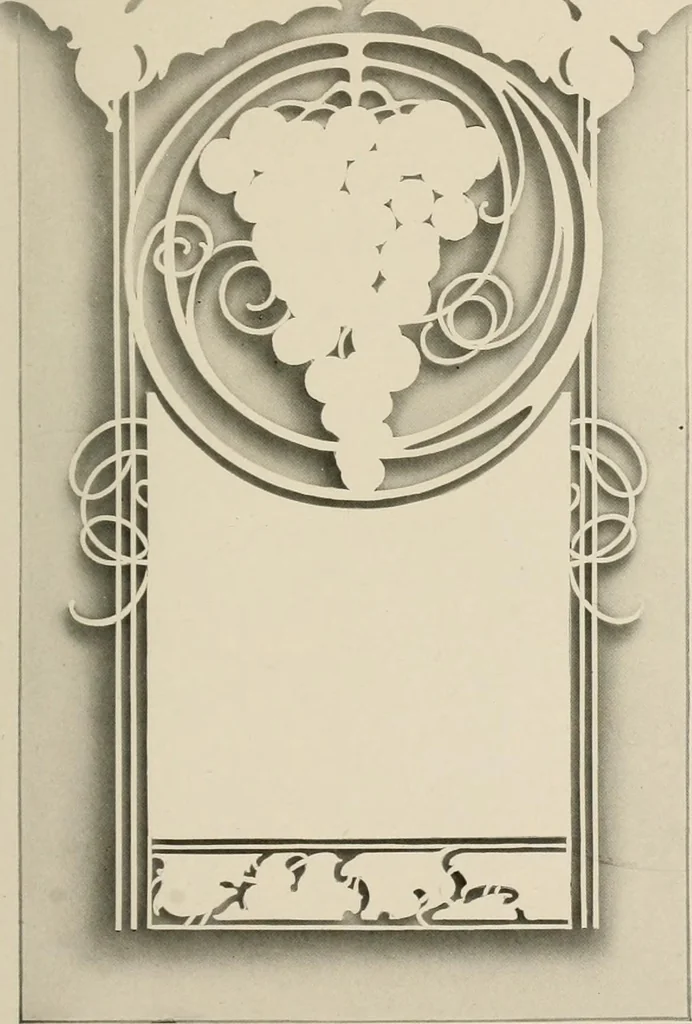 An illustration from Strong's book of designs; a masterpiece of modern ornamental art, 1917, leaf 46