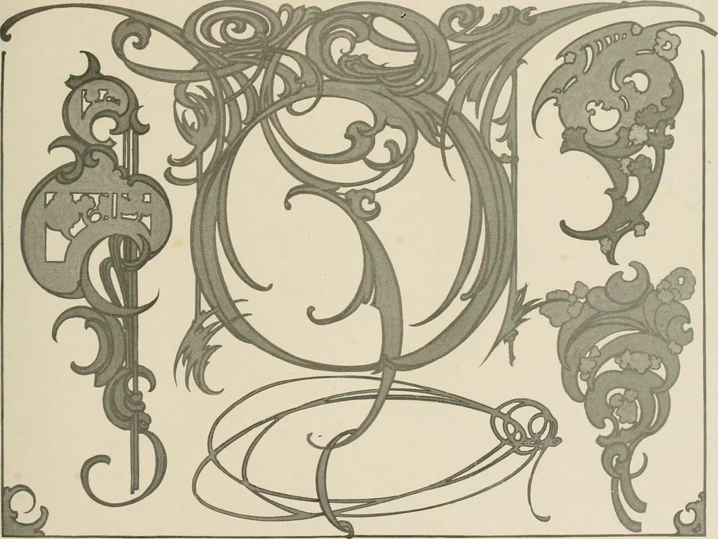 An illustration from Strong's book of designs; a masterpiece of modern ornamental art, 1917, leaf 60