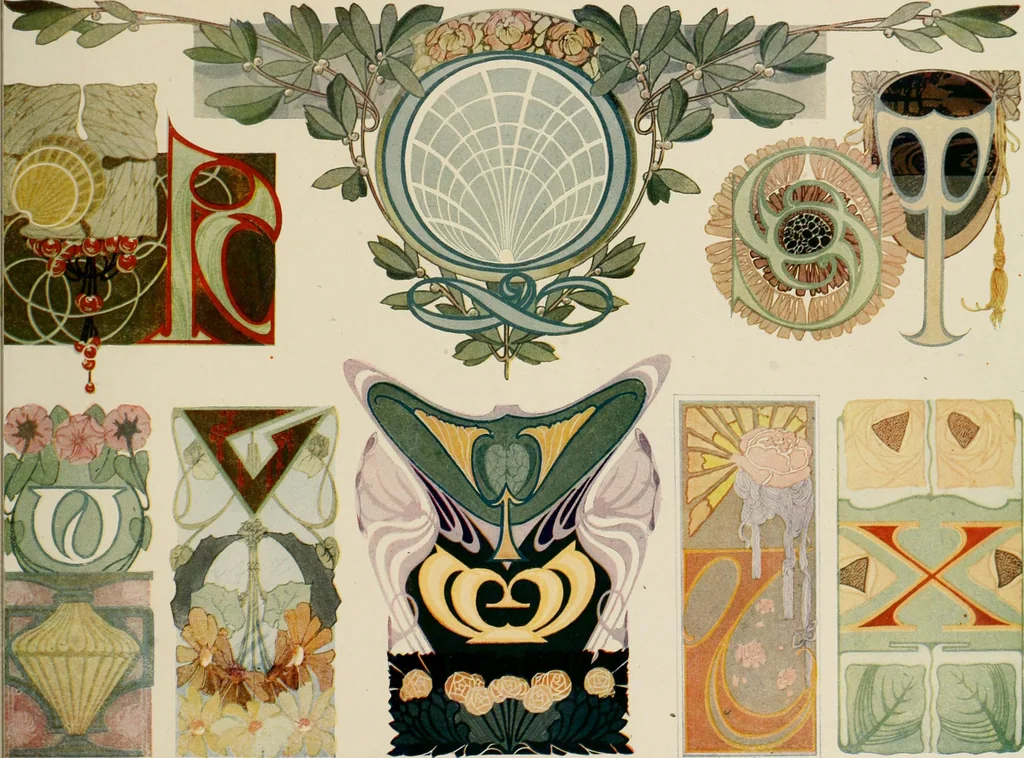 An illustration from Strong's book of designs; a masterpiece of modern ornamental art, 1917, leaf 70
