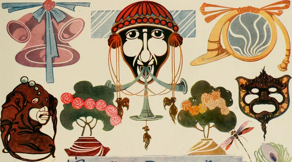 An illustration from Strong's book of designs; a masterpiece of modern ornamental art, 1917, leaf 78