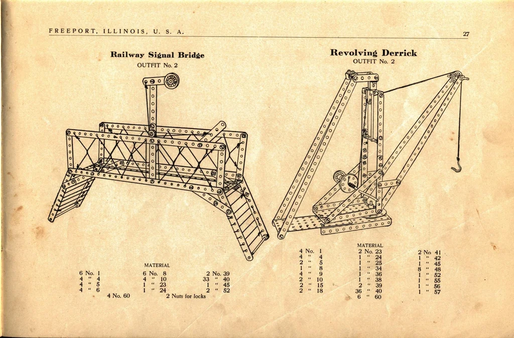 An illustration from Structo model building., 1915, leaf 28