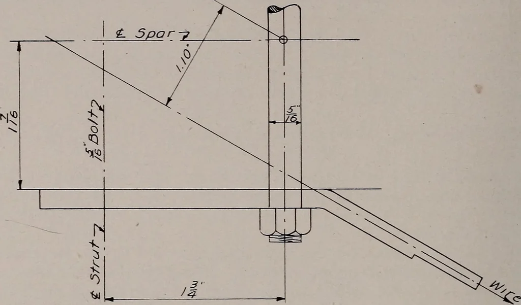 An illustration from Structural analysis and design of airplanes, 1920, leaf 103