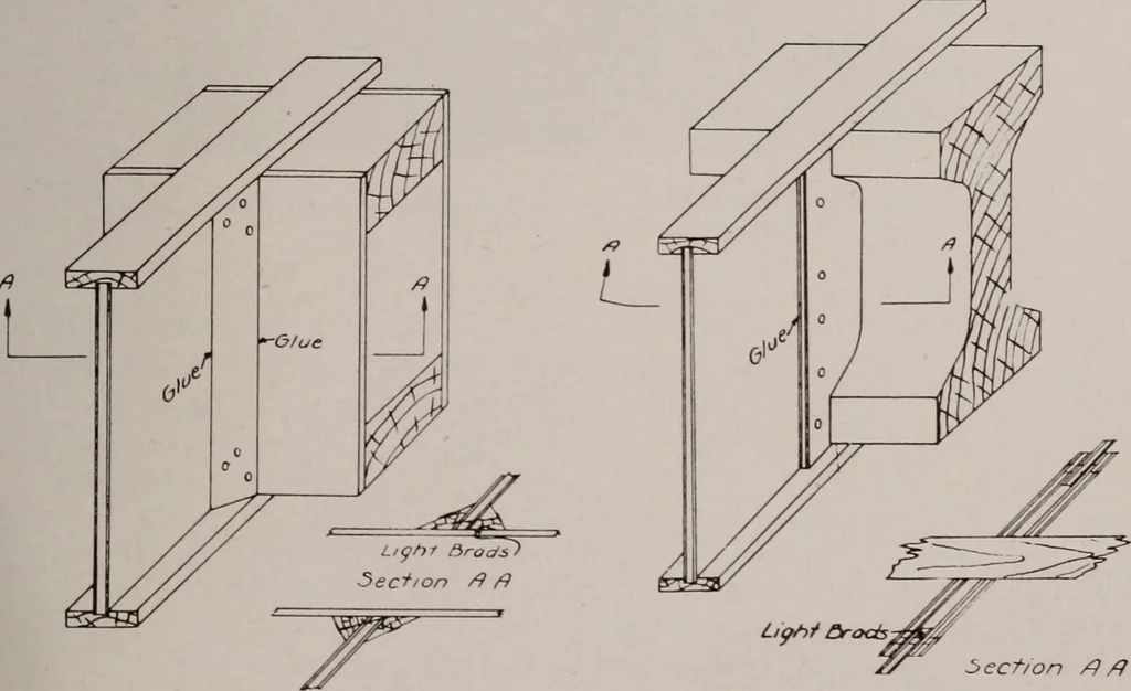 An illustration from Structural analysis and design of airplanes, 1920, leaf 130