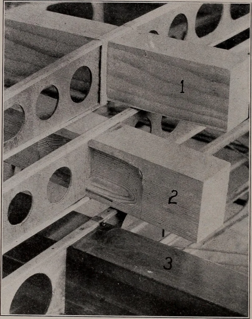 An illustration from Structural analysis and design of airplanes, 1920, leaf 131
