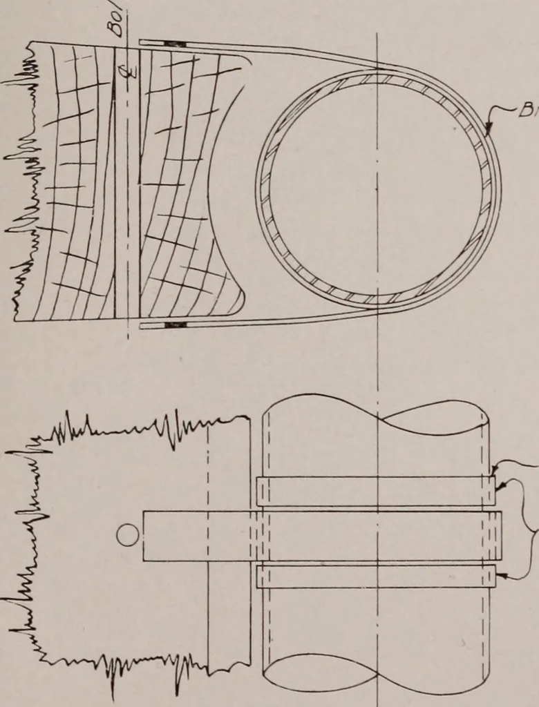 An illustration from Structural analysis and design of airplanes, 1920, leaf 236