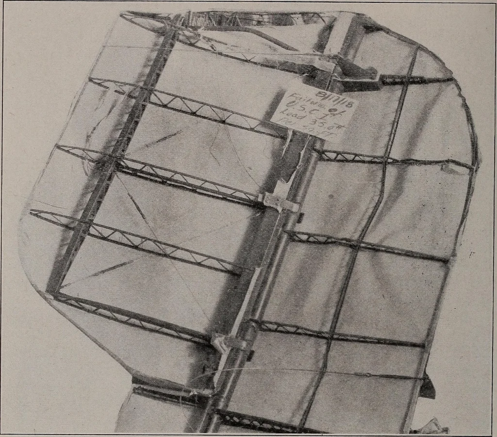 An illustration from Structural analysis and design of airplanes, 1920, leaf 241