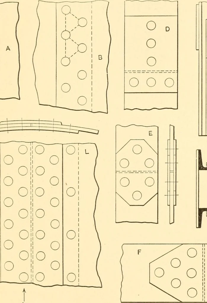 An illustration from Structural mechanics; comprising the strength and resistance of materials and elements of structural design, 1905, leaf 210