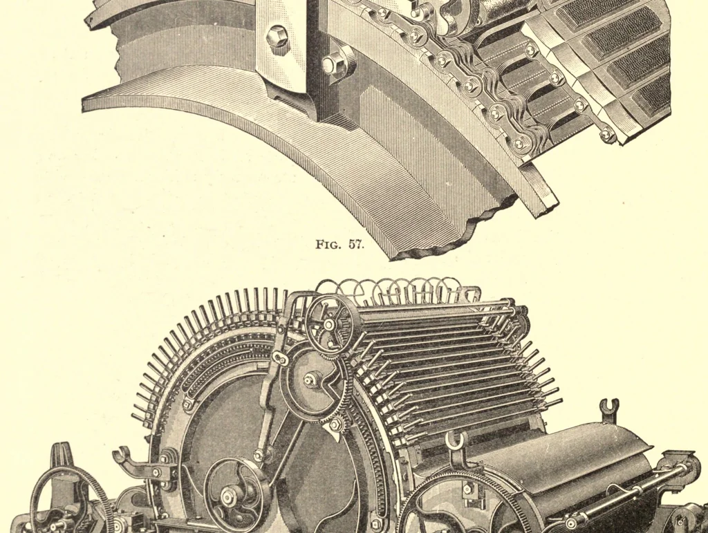 An illustration from The structure of fibres, yarns and fabrics : being a practical treatise for the use of all persons employed in the manufacture of textile fabrics, 1891, leaf 44