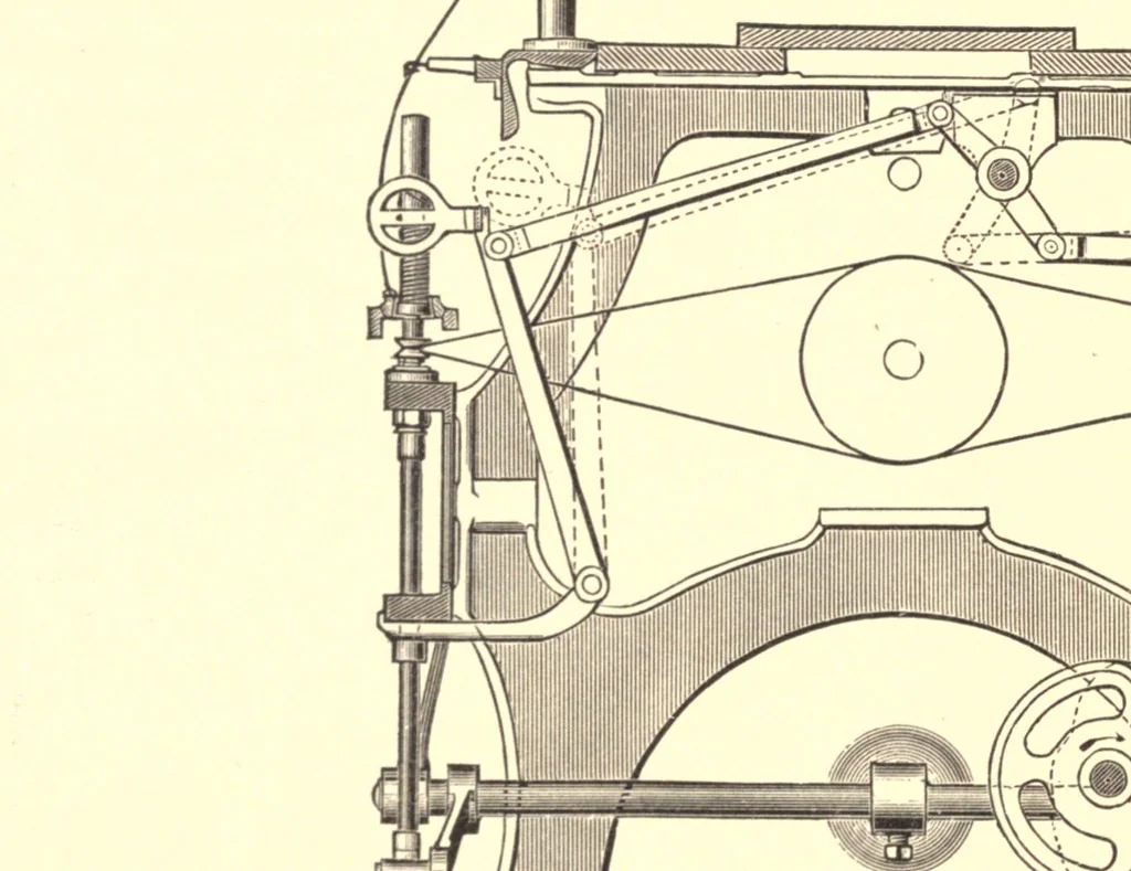 An illustration from The structure of fibres, yarns and fabrics : being a practical treatise for the use of all persons employed in the manufacture of textile fabrics, 1891, leaf 72