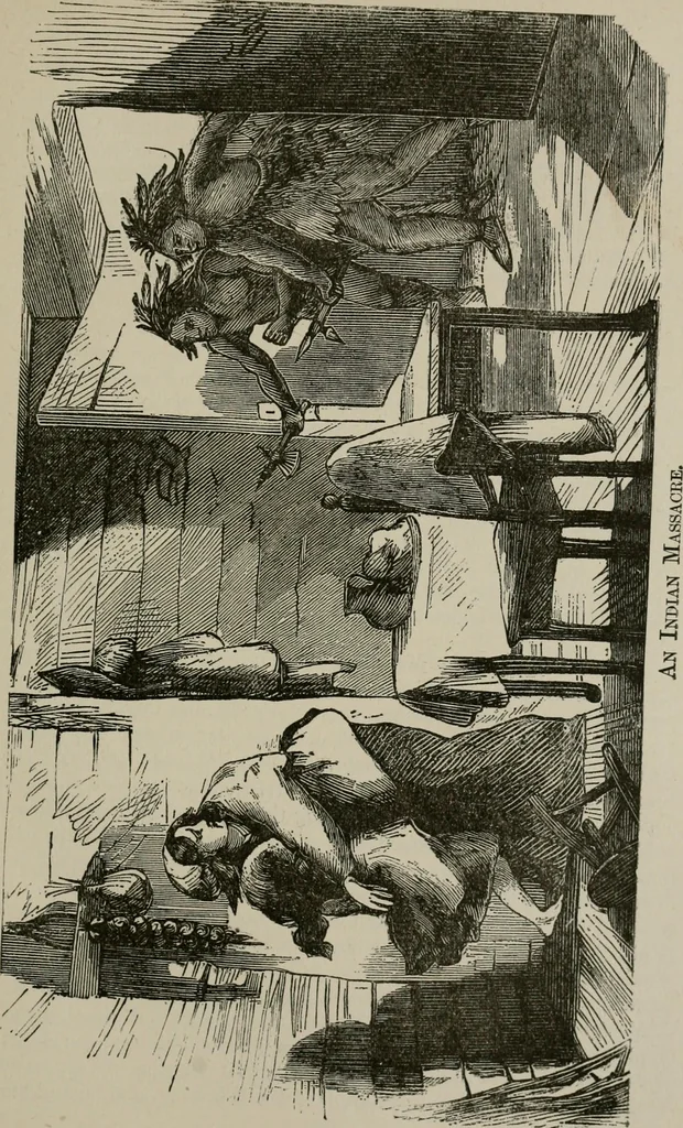 An illustration from The struggles for life and home in the North-west [microform], 1890, leaf 190