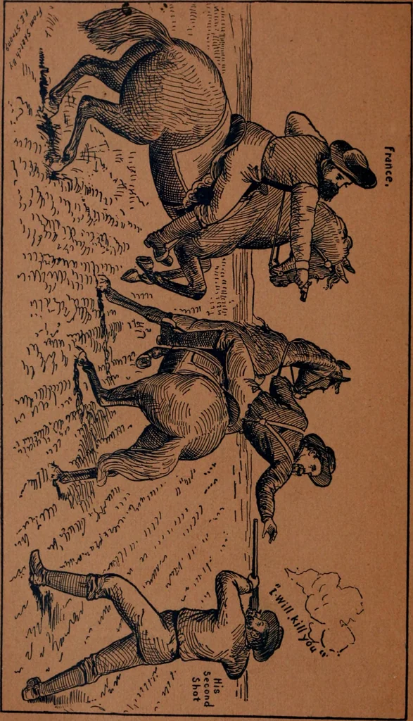 An illustration from The struggles for life and home in the North-west [microform], 1890, leaf 621