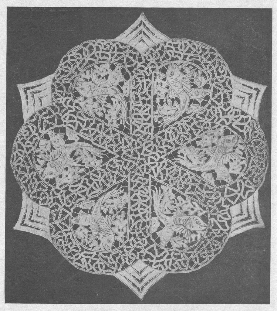 An illustration from JOURNAL DES OUVRAGES DE DAMES - N. 6/1929 - frammenti, 1929, leaf 8