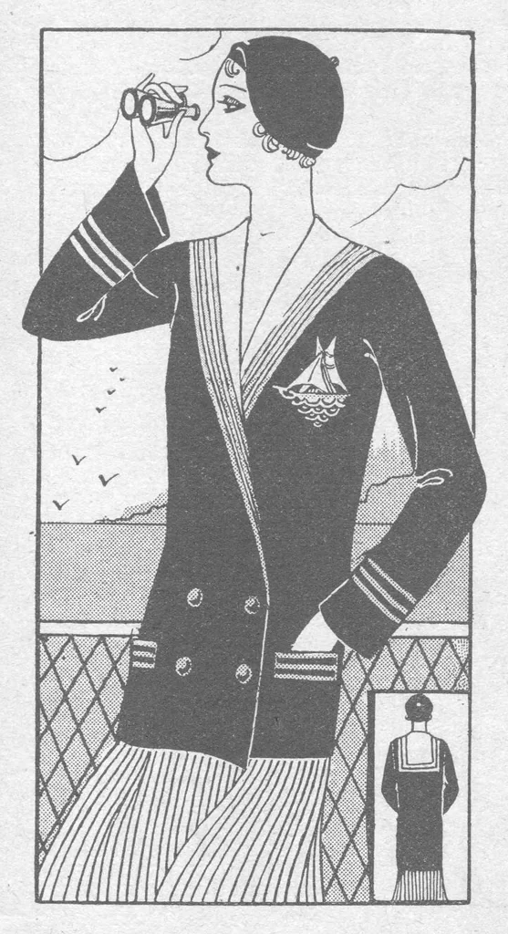 An illustration from JOURNAL DES OUVRAGES DE DAMES - N. 11/1930 - frammenti, 1930, leaf 2