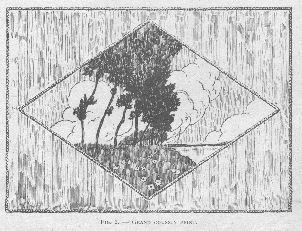 An illustration from JOURNAL DES OUVRAGES DE DAMES - 1930 - frammenti, 1930, leaf 4