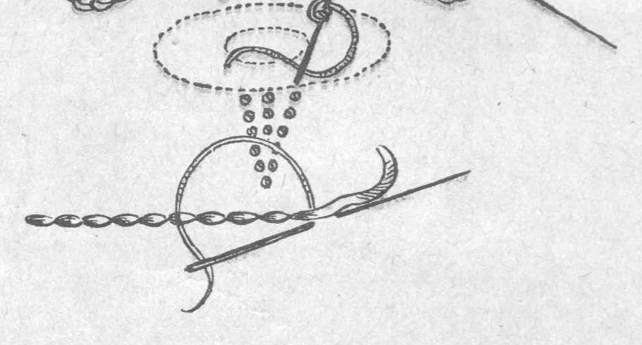 An illustration from JOURNAL DES OUVRAGES DE DAMES - 1930 - frammenti, 1930, leaf 9