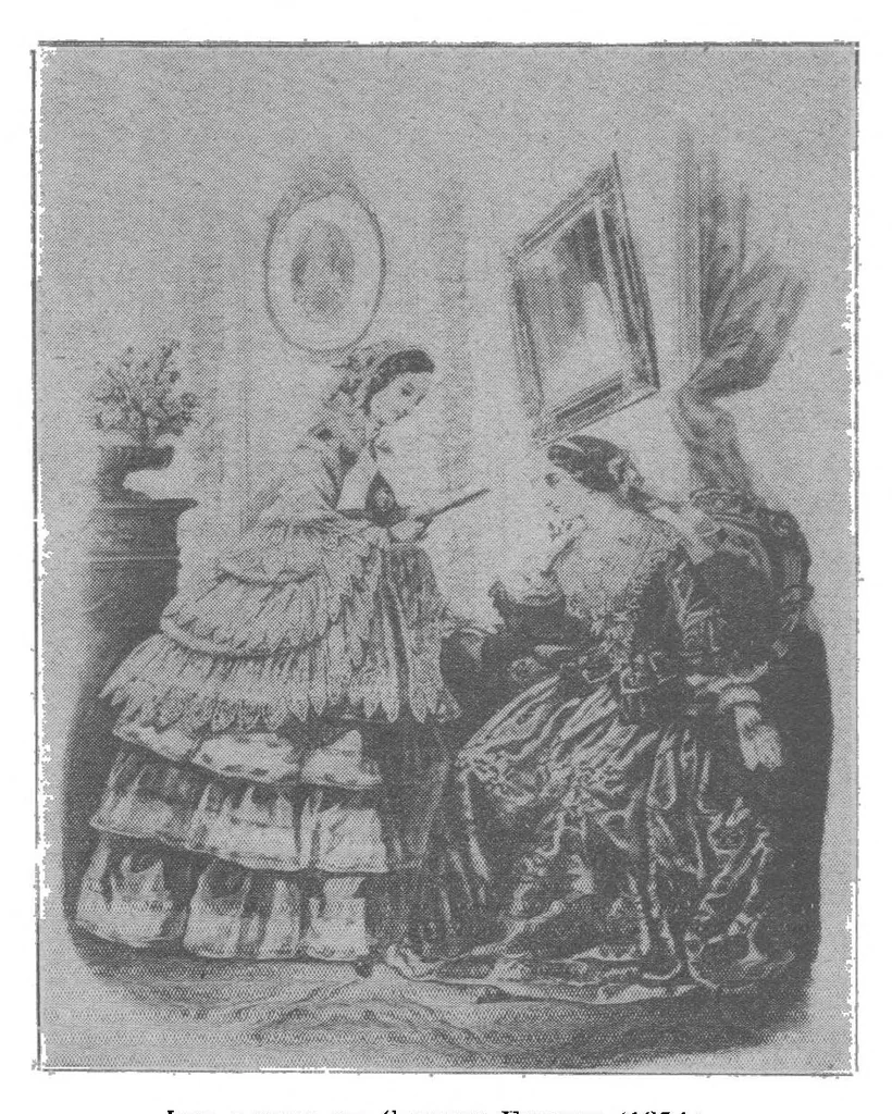 An illustration from JOURNAL DES OUVRAGES DE DAMES - 1930 - frammenti, 1930, leaf 12