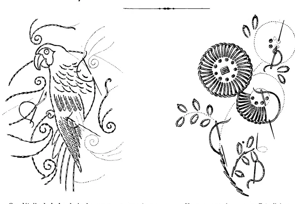 An illustration from JOURNAL DES OUVRAGES DE DAMES - 1930 - frammenti, 1930, leaf 5