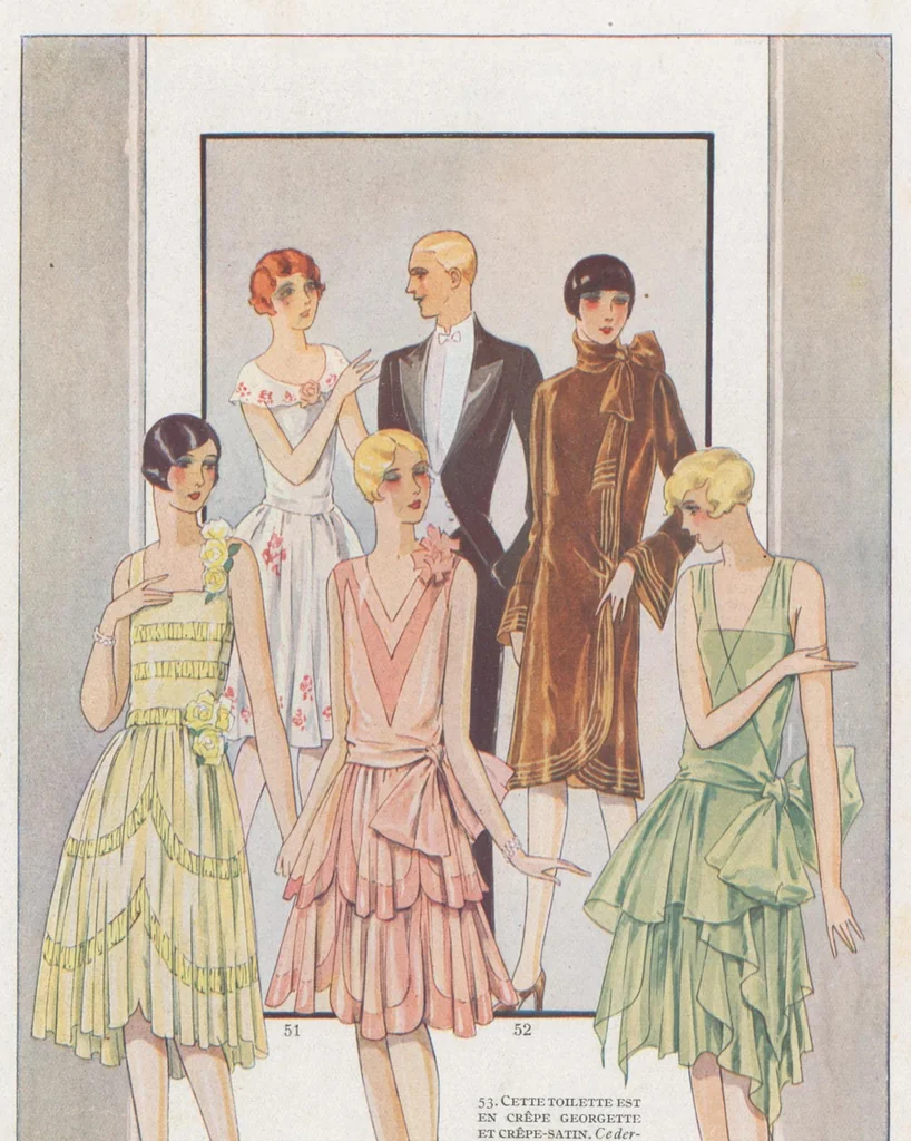 An illustration from MODES ET TRAVAUX FÉMININS - N. 205/1928, 1928, leaf 14