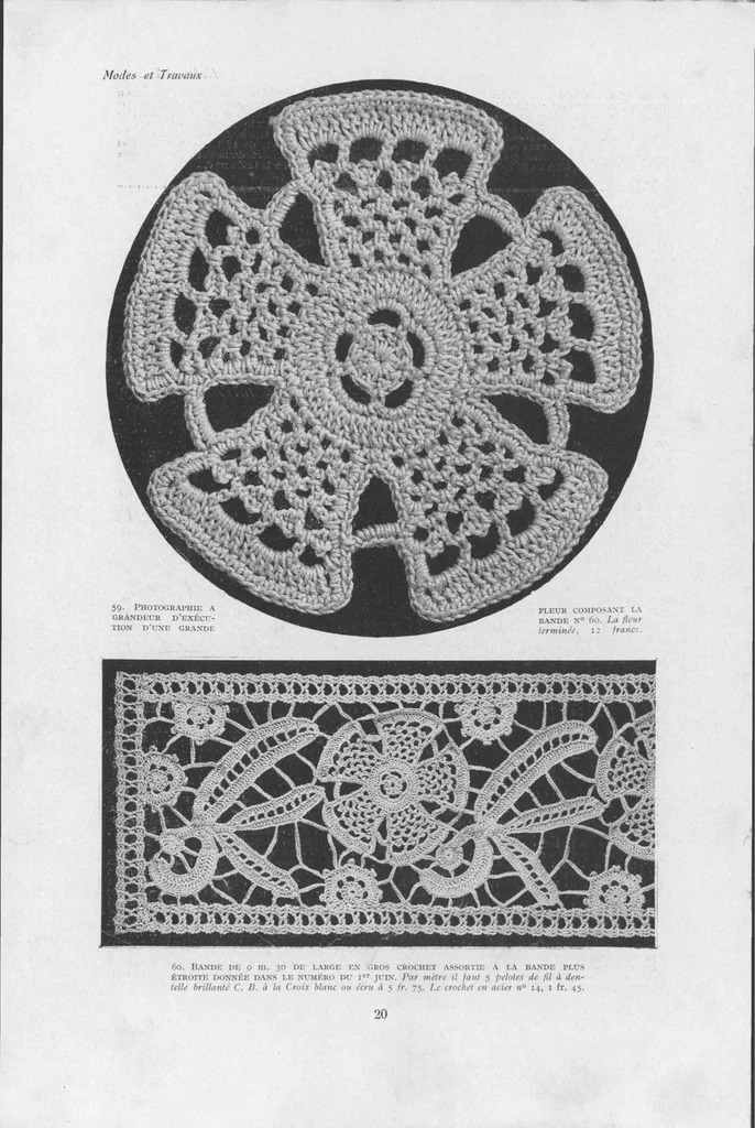 An illustration from MODES ET TRAVAUX FÉMININS - N. 205/1928, 1928, leaf 19