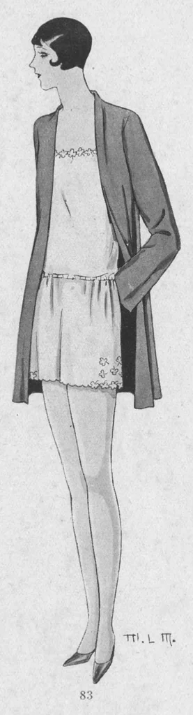 An illustration from MODES ET TRAVAUX FÉMININS - N. 205/1928, 1928, leaf 27