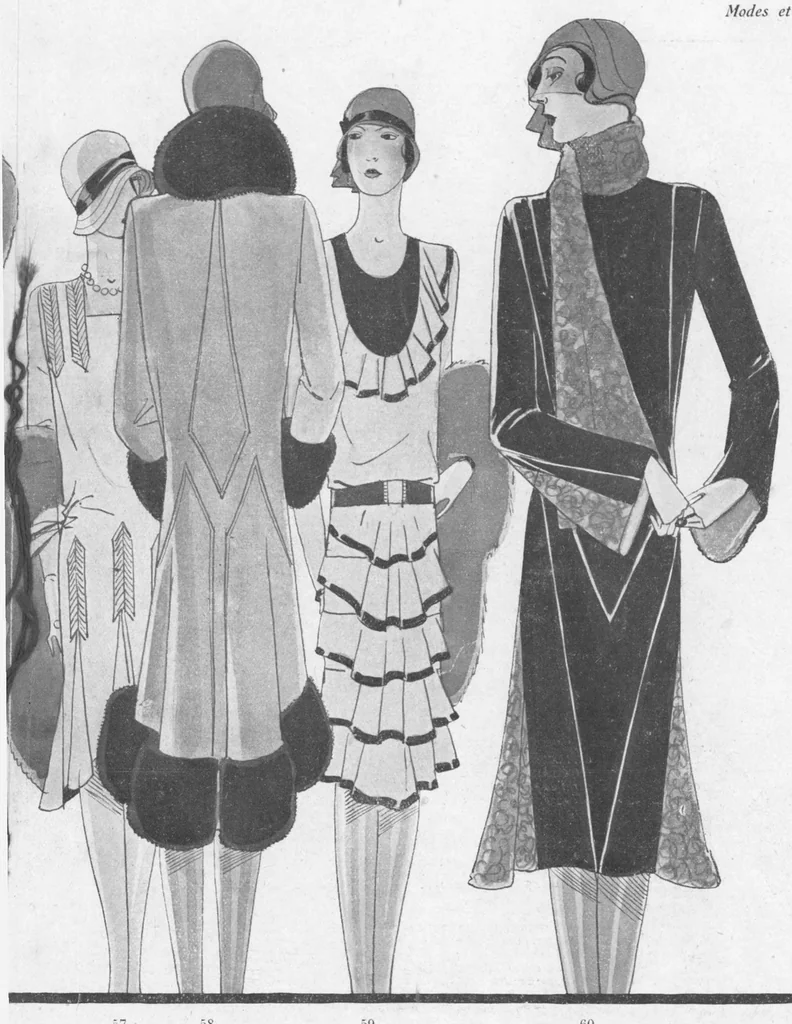 An illustration from MODES ET TRAVAUX FÉMININS - N. 212/1928, 1928, leaf 18