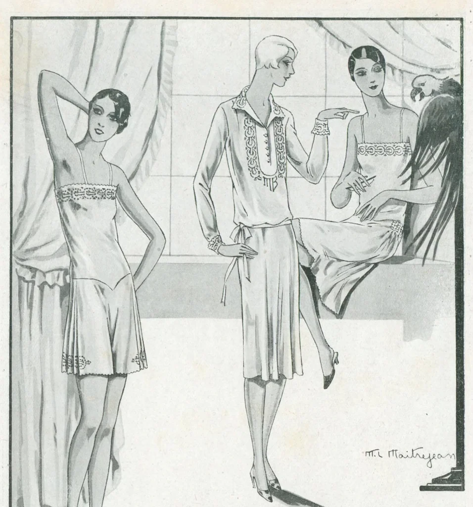 An illustration from MODES ET TRAVAUX FÉMININS - N. 212/1928, 1928, leaf 27