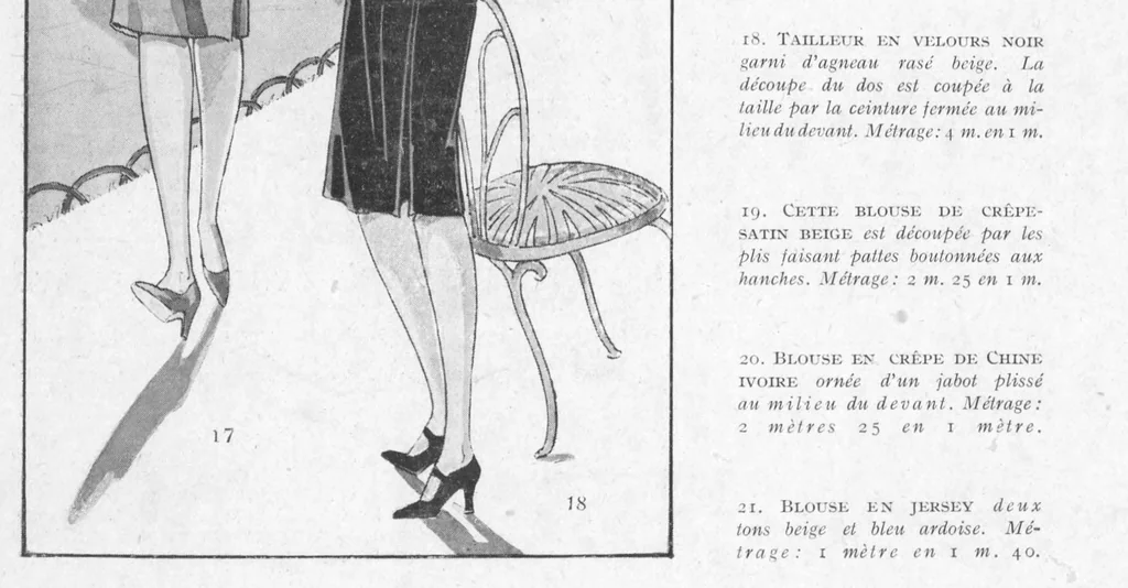 An illustration from MODES ET TRAVAUX FÉMININS - N. 212/1928, 1928, leaf 8