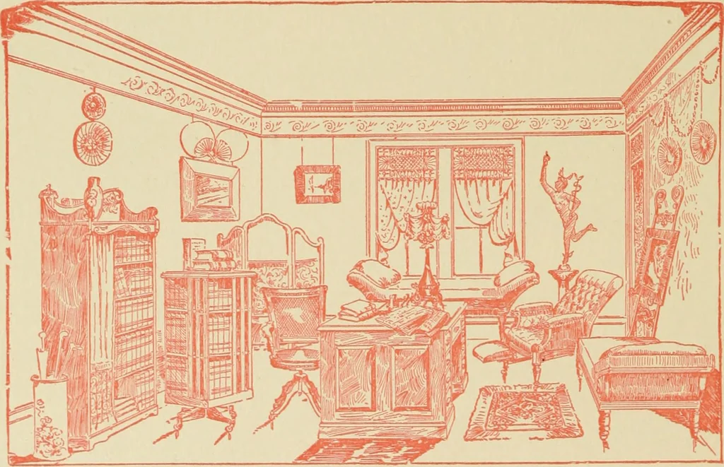 An illustration from Students' furniture : rugs and draperies., 1903, leaf 23