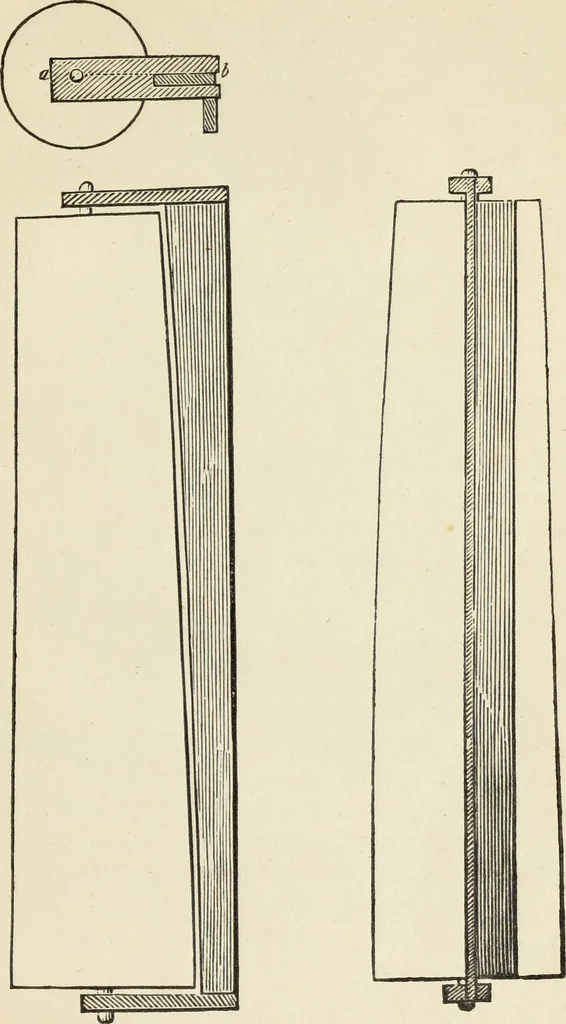 An illustration from The student's instructor in drawing and working : the five orders of architecture : fully explaining the best methods for striking regular and quirked mouldings, for diminishing and glueing of columns and capitals, for finding the true diameter of an order to any given height, for striking the ionic volute, circular or elliptical, with finished examples, on a large scale, of the orders, their planceers, etc. and some designs for door-cases, 1837, leaf 30