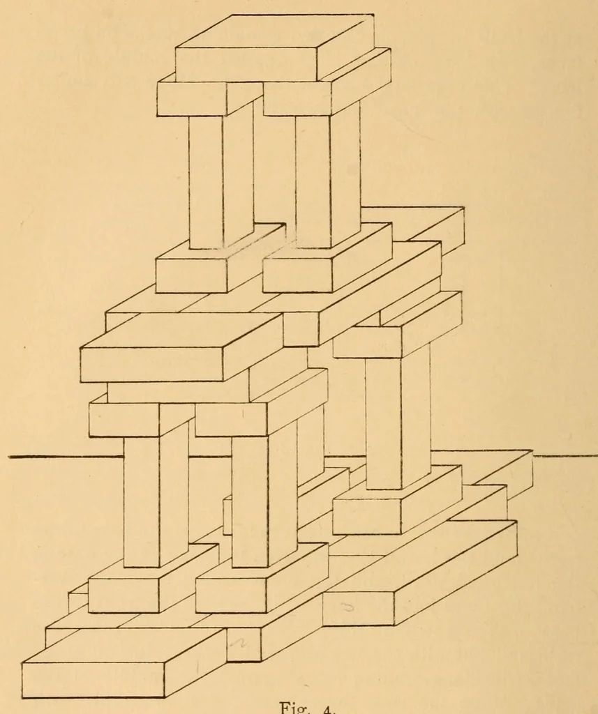 An illustration from Studies from the kindergarten, 1891, leaf 42
