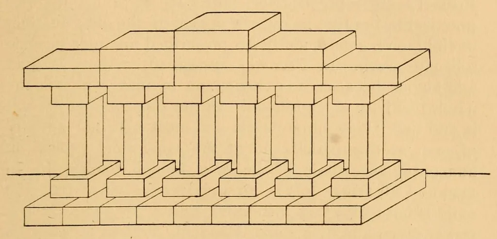 An illustration from Studies from the kindergarten, 1891, leaf 45