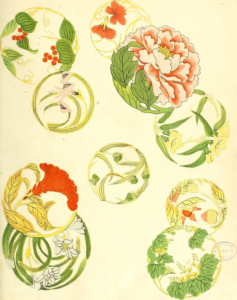 An illustration from Studies in the decorative art of Japan, 1910, leaf 96
