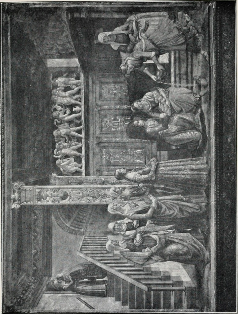 An illustration from Studies in pictures; an introduction to the famous galleries, 1907, leaf 104