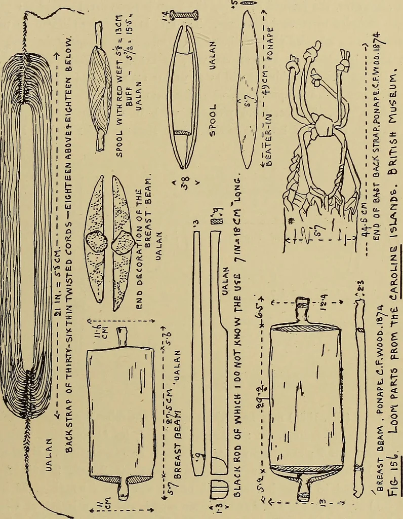 An illustration from Studies in primitive looms, 1918, leaf 110